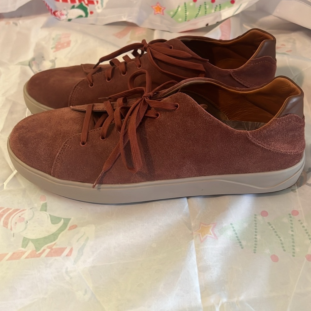 Like New OluKai Lae'ahi Li Kala Aloha Suede Sneaker Shoes Men's Sz 13M. - Picture 5 of 16